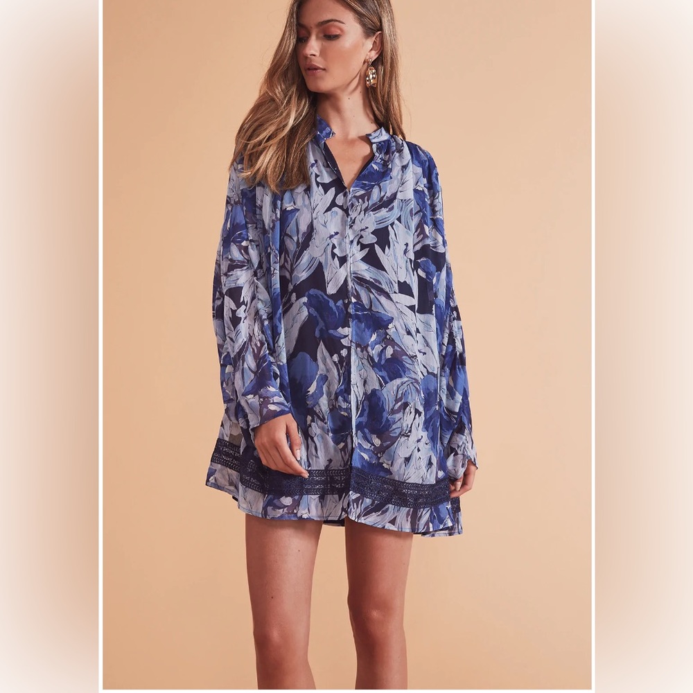 Tularosa Blanka Mini Dress in Midnight Floral